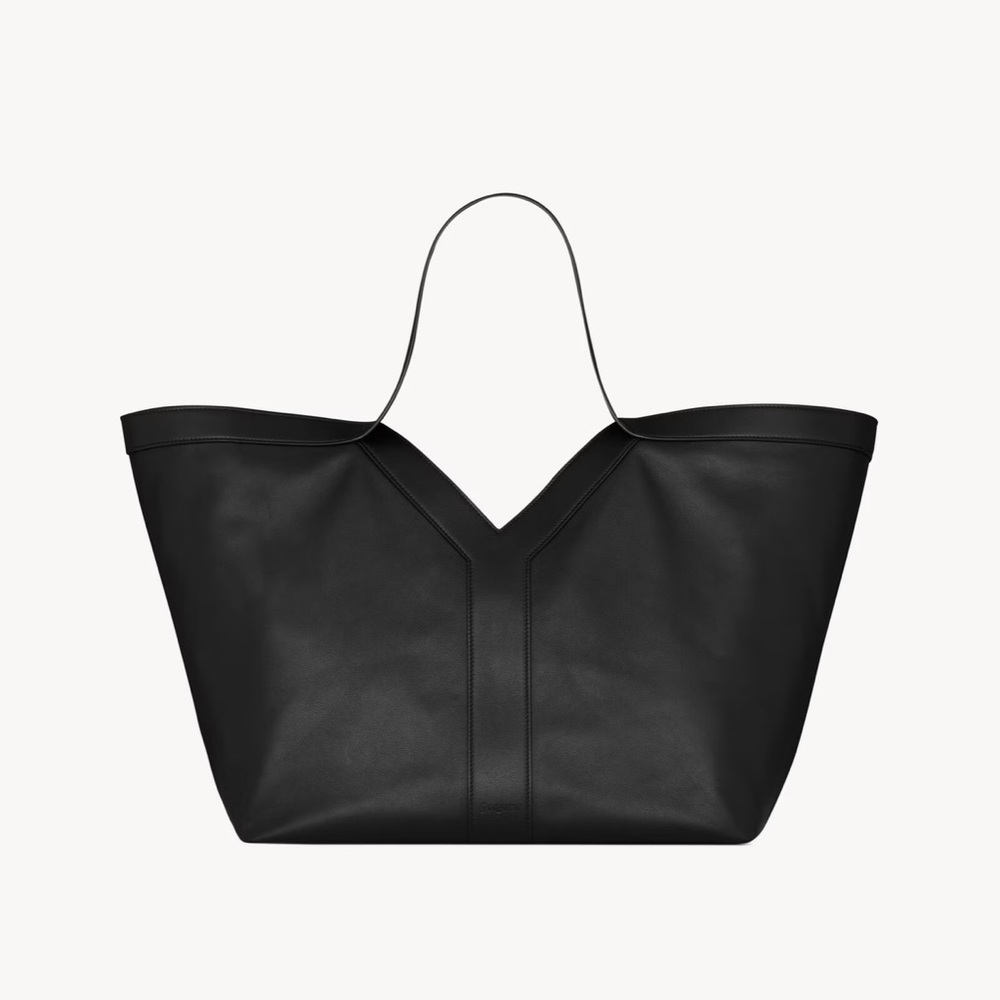 Saint Laurent -esque Black Y Tote Bag